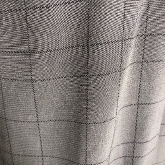 Eileen Fisher charcoal gray black plaid sleeveless button down dress Extra Small - Picture 11 of 15